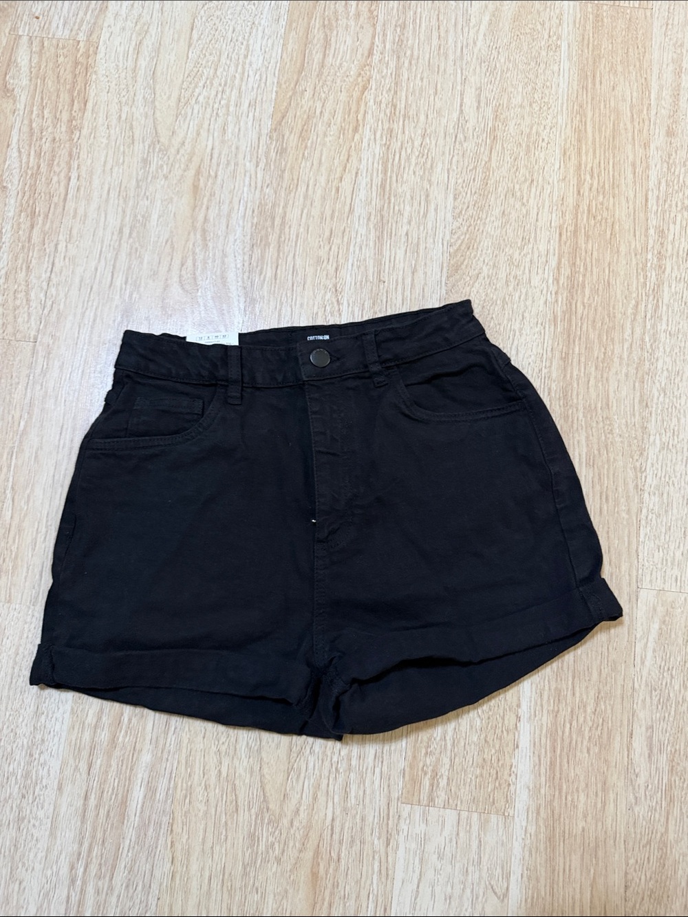 High-Waist Black Women’s Shorts